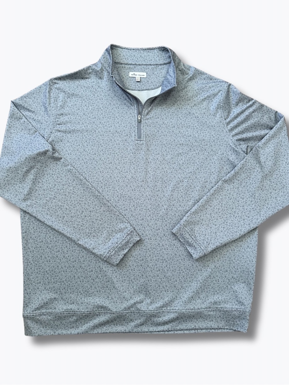 Peter Millar Quarter Zip Pullover Gray XXL Performance Golf Sport Casual Sweater